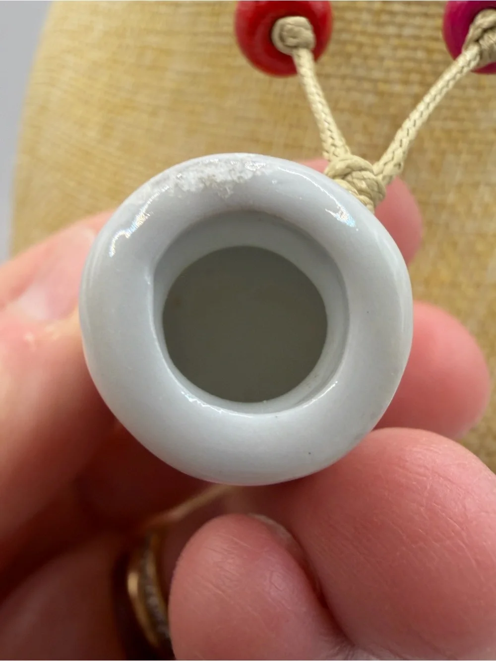 Hand Blown Colorful Corked Ceramic Urn Necklace For Perfume, Ashes, Potions.